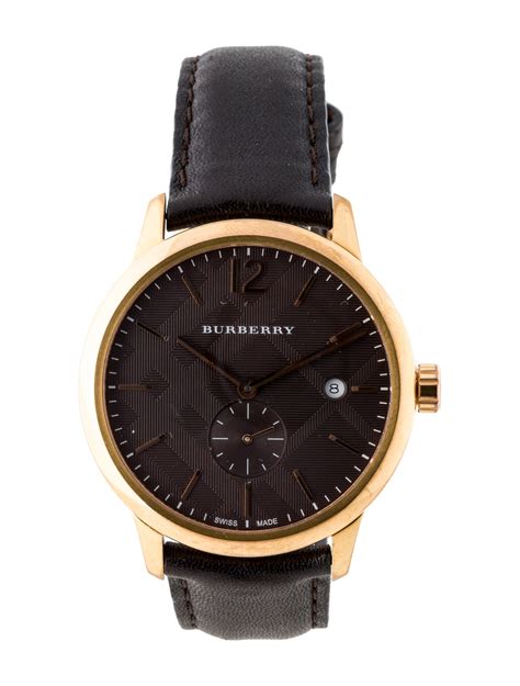 burberry classic round watch